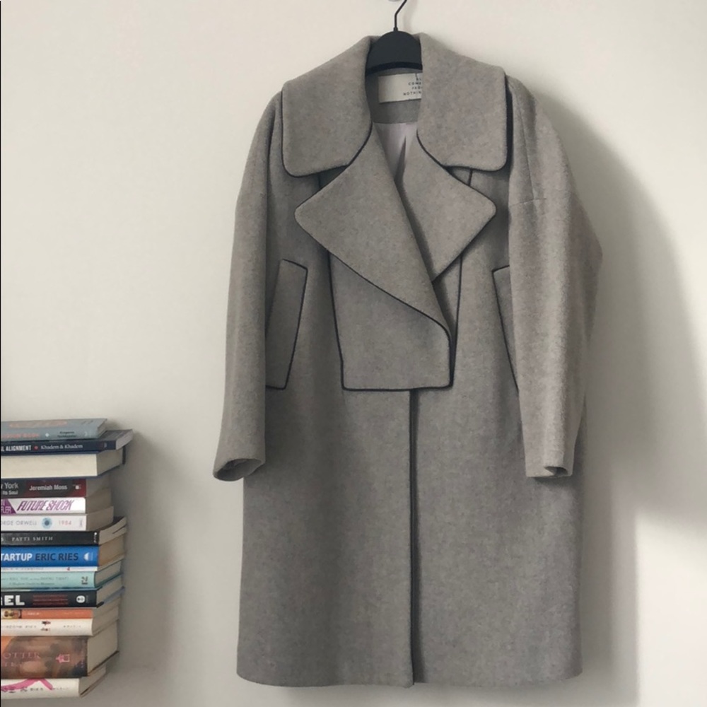 Cocoon wool coat